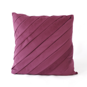 Almohada cuadrada velvet suade fushia