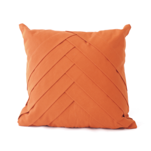Almohada cuadrada de algodon naranja